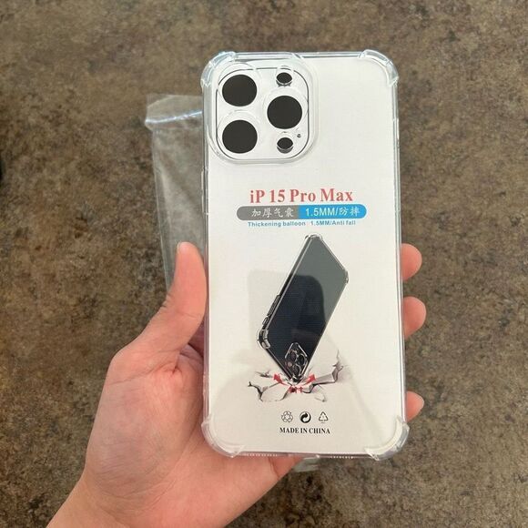 NWT IPhone 15 Pro Max Case Clear Soft TPU - Picture 4 of 11